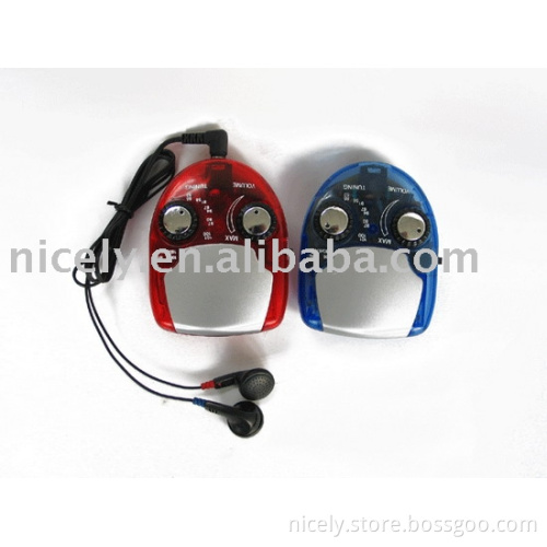 AM/FM gift radio with earphone